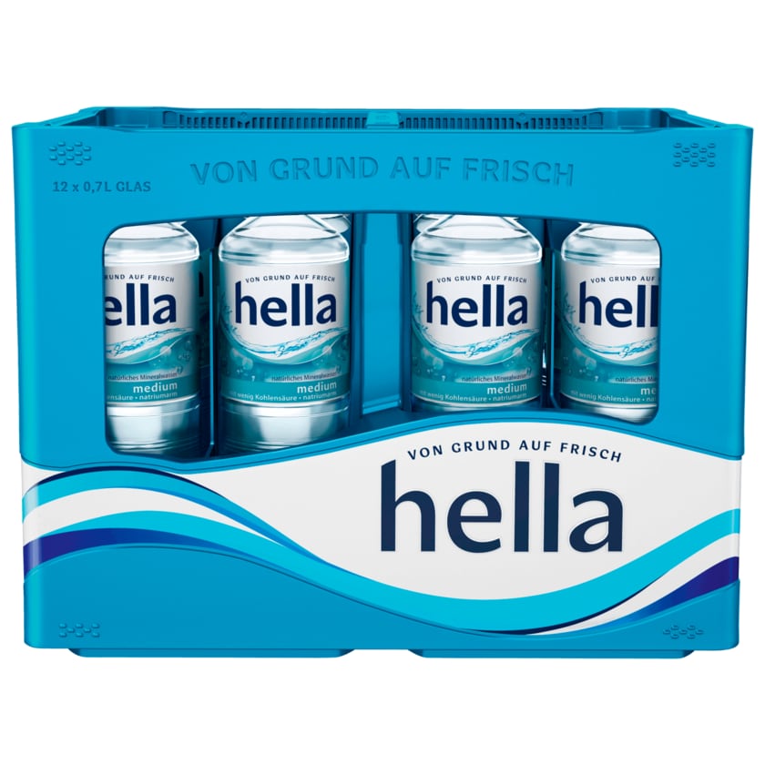 Hella Mineralwasser Medium 12x0,7l